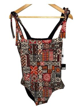 NWT Iwa Why Hawaii Christie Bodysuit Bathing Suit XXL Swimsuit Tribal